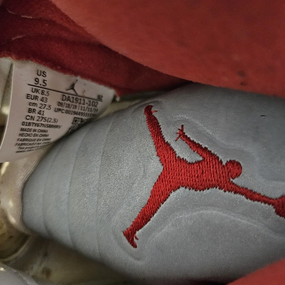 Air Jordan 5 Retro Fire Red Silver TongueDA1911-102 Men's 9.5 (2020)